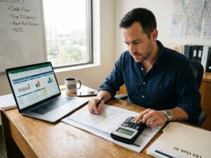 An investor analyzing California rental property finances