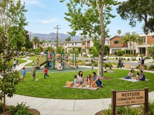 Community park in a Westside Los Angeles neighborhood