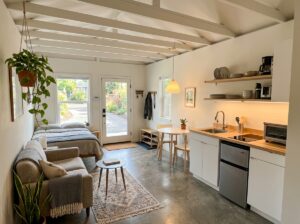 JADU efficiency kitchen in a California home